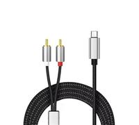 ENJOY-UNIQUE USB C to RCA Audio Cable, 2 Meter Type C to 2 RCA Phono Cable Stereo Y Splitter AUX Cord Compatible with Huawei Samsung Xiaomi LG Pixel Tablet for Amplifier Speaker Car Stereo