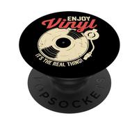 Enjoy Vinyl It's The Real Thing Music Groove PopSockets Adhesive PopGrip
