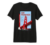 Enjoy Wear Cool San Francisco Golden Gate Bridge Graphic Premium T-Shirt