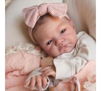 Enjoy with Love New 19inch Already Painted Finished August Awake Reborn Baby Doll Lifelike Soft Touch 3D Skin Visible