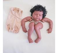Enjoy with Love New 19inch Clearance Tessa Reborn Doll Asleep kit Lifelike Newborn Baby Doll Has painted Doll kit Unfinished Doll parts