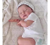 Enjoy with Love New 19inch Laura Newborn Baby Size Reborn Baby Doll blanket included 3D Skin Hand Detailed Painted Skin Visible Veins