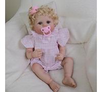 Enjoy with Love New 19Inch Lucy Full Body Collectible Art Doll Soft Silicone Bebe Doll water proof Bath Toy Girl Doll Hand Detailed Painting
