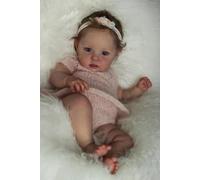 Enjoy with Love New 19inch Newborn Baby Doll Ward Reborn Baby Size Real Picture Handmade 3D Skin Rooted Hair Visible Veins
