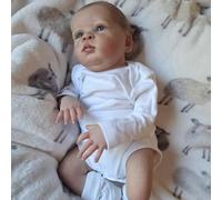 Enjoy with Love New 19inch Oskar Boy Already Painted Finished Reborn Toddler Doll 3D Skin Visible Veins Collectible Art Doll