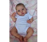 Enjoy with Love New 20inch Already Painted Reborn Baby Doll Miley Lifelike Soft Touch 3D Skin Painted Hair Visible Veins (blue eyes)