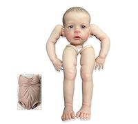 Enjoy with Love New 24inch Sandie Finished Reborn Baby Doll Size Already Painted Lifelike Soft Touch Flexible finished Doll Parts (blue eyes)