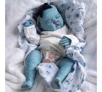 Enjoy with Love New Alisha Avatar-19inch Cloth Newborn Baby Doll Reborn Baby Size Real Picture Handmade 3D Skin Rooted Hair Visible Veins