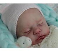 Enjoy with Love New Clearance 21inch Reborn Doll Kit Ruby Sleeping Baby Fresh Color Unfinished Doll Parts
