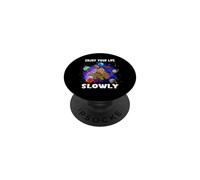 Enjoy Your Life Slowly Turtle Sloth Funny Sloths Turtles PopSockets Adhesive PopGrip