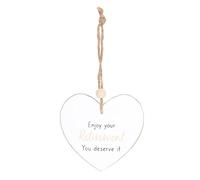 Enjoy Your Retirement Hanging Heart Sentiment