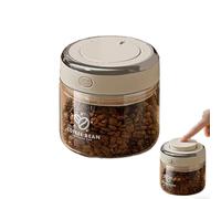 Enjoyaa 500ML Airtight Coffee Canister with One-way CO2 Valve,Coffee Bean Storage Canister Borosilicate Glass Vacuum Coffee Bean Storage with Date Tracker for Freshness,Coffee,Tea,Nuts,Sugar