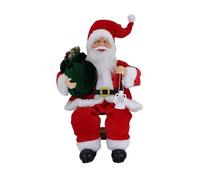 Enjoyaa Santa Claus Figurine,Christmas Decorations Santa Claus,Sitting Santa Statue,35cm Red Santa Claus Ornament Suitable for Christmas Party, Living Room,Tabletop Decoration,Kids Adult Gift