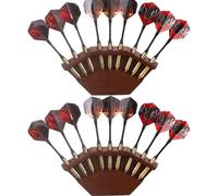 Enjoyard 2-in-1 Dart Holder and Wall Dart Holder Made of Wood, Dart Holder, High-Quality Dart Holder, Presentation Display Darts Rack, Dart Holder Premium Dart Accessories (Walnut Wood, 2 Pieces)