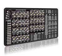 Enjoyard 4 String Bass Guitar Practise Mat Theory Mat with Fretboard Notes Chord Notes Interval Knowledge Chord Formula Knowledge Theory for Bass Beginner Enthusiasts