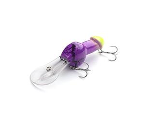 Enjoyard Realistic Crankbait Fishing Lure, Gag Fish Hook Bait, A Beautiful Gag for Anglers, Funny Gift for Fishing Colleagues, 27 g/8.5 cm (Purple, 28 g)