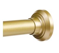 ENJOYBASICS Gold Shower Curtain Rod 30 to 76 Inches, 1 Inch Stainless Steel Adjustable Spring Tension Rods No Drill for Bathroom, Closet, Window, Room Divider, Never Rust, Non Slip