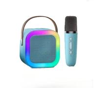 enjoydeal Karaoke Machines for Kids,Portable Karaoke Machines with Voice Changing Effects Microphone Bluetooth Speaker For Girls and Boys Birthday Gifts (Blue 1 to 1)