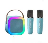 enjoydeal Karaoke Machines for Kids,Portable Karaoke Machines with Voice Changing Effects Microphone Bluetooth Speaker For Girls and Boys Birthday Gifts (Blue 1 to 2)