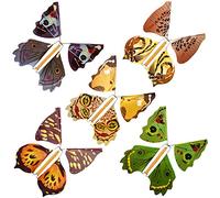Enjoyer 20pcs Magic Fairy Flying in the Book Butterfly Rubber Band Powered Wind Up Butterfly Toy Great Surprise Wedding Birthday Gift Gadget