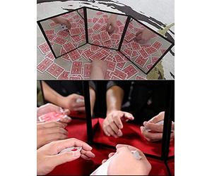 Enjoyer 3-Way Mirror by Sean Yang - Magic Mirror for Card Magic Tricks - Portable Close-Up Mat - Shatterproof - Folds to A4 Size - Includes Protective Case - Adult, Teen