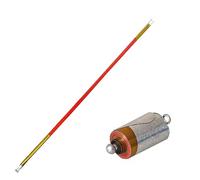 Enjoyer 55"/140cm Metal Appearing Cane Magic Wand for Professional Magician Stage Close-up Magic Trick Magic Accessories (Golden&red)