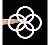 Enjoyer Eight Ring-Juggling /Illusion Linking Rings-Magic Tricks Mentalism Stage Magic Props Close-Up Magic Gimmick,4Pcs/Set (7MM)