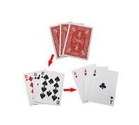Enjoyer Four Cards Illusion Props,Cards Change Magic Tricks Close Up Magic Gimmick Accessories Comedy