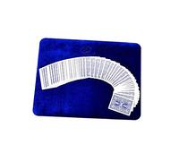 Enjoyer Performance Close-Up Pad Magic Poker Card Mat Magician Mat Pad Coin Magic Gimmicks Accessories,16" ×11-3/4" (Blue)