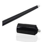 Enjoyer Plastic Vanishing Cane Magic Wand Magicians Wand Disappearing Cane to Silk Close-up Magic Tricks Stage Accessories (Black)