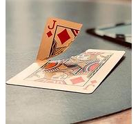 Enjoyer Torn Corner Machine (TCM) by Juan Pablo Torn Card Gimmick Card Magic Tricks Close up Magic Props Restore Magician Deck