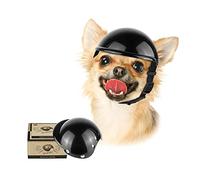 Enjoying Dog Helmets for Extra-Small to Small Dogs, Chihuahua Mixed Helmet, Tiny to Small Dog Helmet Cat Hat for Outdoor Motorcycing Biking Travelling Exploring, Adjustable, S