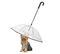 Enjoying Pet Umbrella Leash Rainproof Snowproof Dog Umbrella Leash for Small Dogs Adjustable Doggy Umbrella