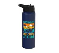 Enjoying Life One Cruise At A Time Ship Summer Cruising Stainless Steel Insulated Water Bottle