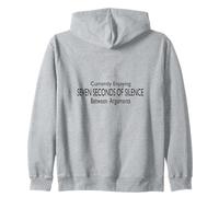 Enjoying Seven Seconds of Silence Between Arguments Zip Hoodie