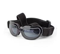 Enjoying Small Dog Sunglasses Dog Goggles for UV Protection Snow-Proof Windproof Goggles with Flexible Straps-Black
