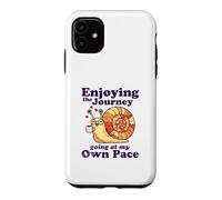 Enjoying the Journey Going At My Own Pace Cute Snail Coffee Case for iPhone 11