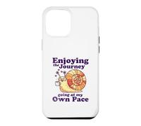 Enjoying the Journey Going At My Own Pace Cute Snail Coffee Case for iPhone 12 Pro Max