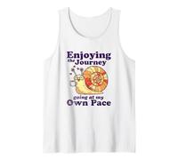 Enjoying the Journey Going At My Own Pace Cute Snail Coffee Tank Top