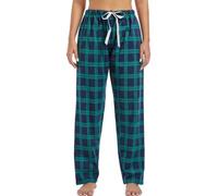 ENJOYNIGHT Women's Pyjama Bottoms Soft Cotton Flannel Lounge Pants | Comfy Flannel Fabric, Adjustable Drawstring Waistband, Casual Plaid Pj Trousers, Relaxed Fit