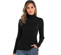 Enjoyoself Womens Turtleneck Sweater Winter Jumper Long Sleeve Pullover Knit Ribbed Sweater Knitwear Tops