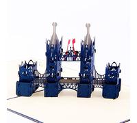 ENJOYPRO London Tower Bridge Pop Up Card, Birthday Card, Greeting Card (3D Tower Bridge, Pack of 1)