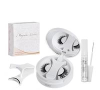Enjuvie Magnetic Eyelashes - 5 Second Easy Apply, No Glue or Liner Needed, Reusable & Hypoallergenic - 5 Natural Styles, All Day Comfort & Secure Hold for Beginners (Elegant Finish)