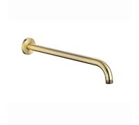 ENKI A04 Concealed Wall Mounted Round 320mm Shower Arm, Antique Brass | Solid Brass, 1-Year Guarantee, Rainfall Shower Head Arm, Replacement Arm, Modern, Easy Install, Bathroom