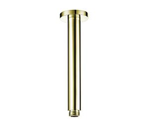 ENKI A15 English Gold Fixed Shower Head Arm Vertical Ceiling Mounted Round Design