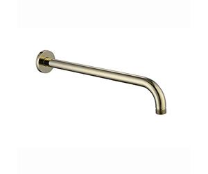 ENKI A18 Concealed Wall Mounted Round 320mm Shower Arm, Gold, Rainfall