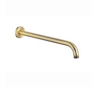 Enki Antique Brass Modern Traditional Bathroom Bronze Wall Mounted Round 1/2" Connection Replacement Part Fixed Shower Arm 320mm