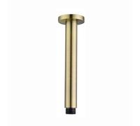 Enki Antique Brass Traditional Modern Bathroom Bronze Ceiling Mounted Round 1/2" Connection Replacement Part Shower Arm (L) 255mm