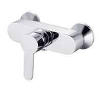 Enki Apollo Chrome Modern Contemporary Bathroom Solid Brass Single Cast Body Wall Mounted Exposed Manual Shower Mixer Valve Tap