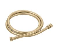 Enki Brushed Brass Traditional Bathroom Pvc Flexible Universal Replacement Part Anti-Twist Easy Clean Leak Proof Shower Hose 1.5M